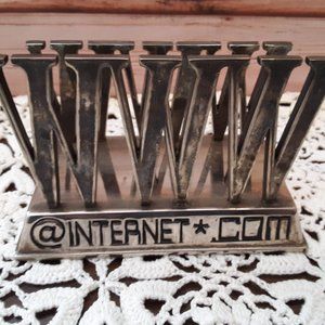"WWW" Internet Themed Letter Holder / Paper Weight